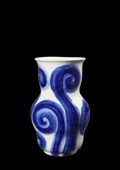 Kähler Vase H22.5 cm i blå fra serien Tulle | Køb her