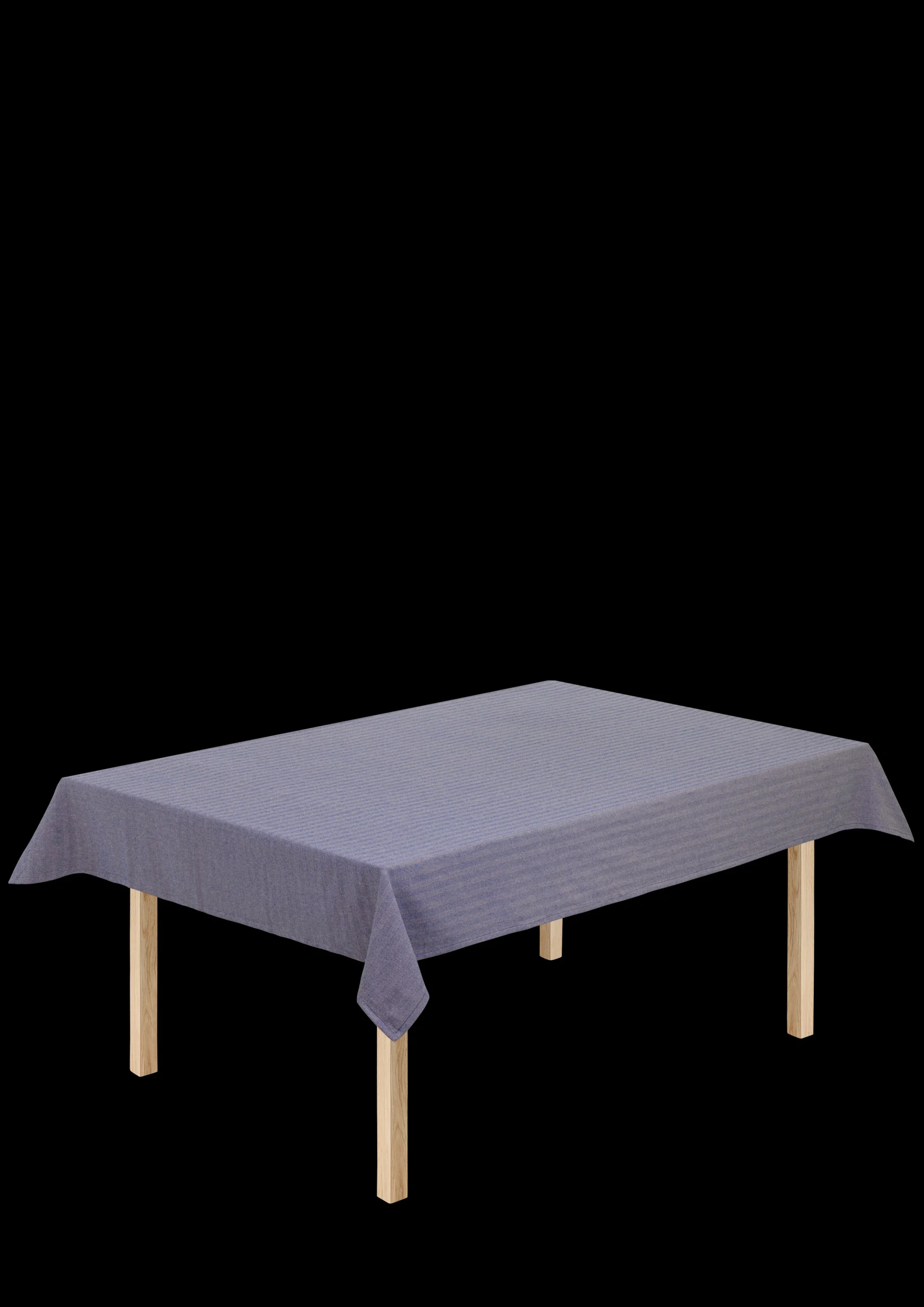 Lyngby Porcelæn Herringbone Dug 150x320 cm blå | Køb her