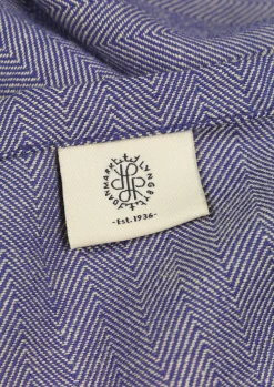 Lyngby Porcelæn Herringbone Dug 150x320 cm blå | Køb her