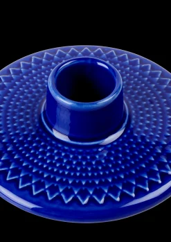 Lyngby Porcelæn Kronelysestage H3 cm i blå | Køb her