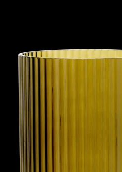 Lyngby Porcelæn Lyngby Vase H31 olivengrøn mundblæst glas