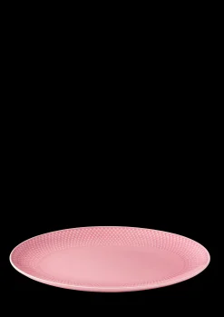 Lyngby Porcelæn Ovalt serveringsfad 28.5x21.5 cm i rosa