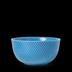 Lyngby Porcelæn Rhombe Color Serveringsskål Ø17.5 cm blå