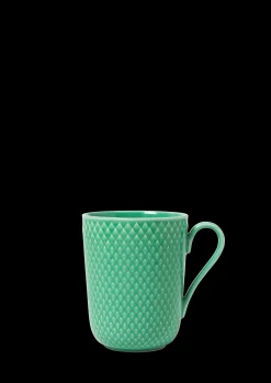 Lyngby Porcelæn Rhombe Color Krus med hank 33 cl grøn