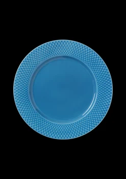 Lyngby Porcelæn Rhombe Color Middagstallerken Ø27 cm blå