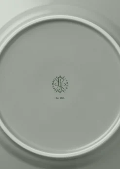 Lyngby Porcelæn Rhombe Earth Frokosttallerken Ø21 cm moss