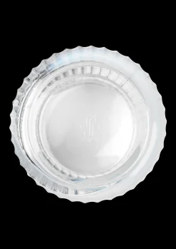 Lyngby Porcelæn Vase H20.5 cm swirl hvid mundblæst glas