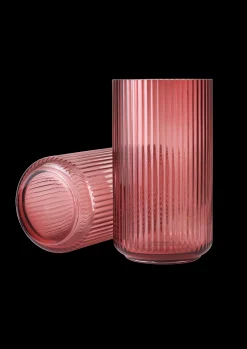 Lyngby Porcelæn Vase H31 cm i rød fra serien Lyngby