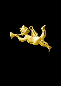 Rosendahl Basun engel H6.5 forgyldt - Køb her