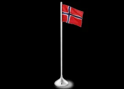 Rosendahl Bordflag norsk H35 cm i sølv fra serien Rosendahl