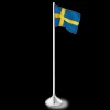 Rosendahl Bordflag svensk H35 sølvfarvet | Køb her