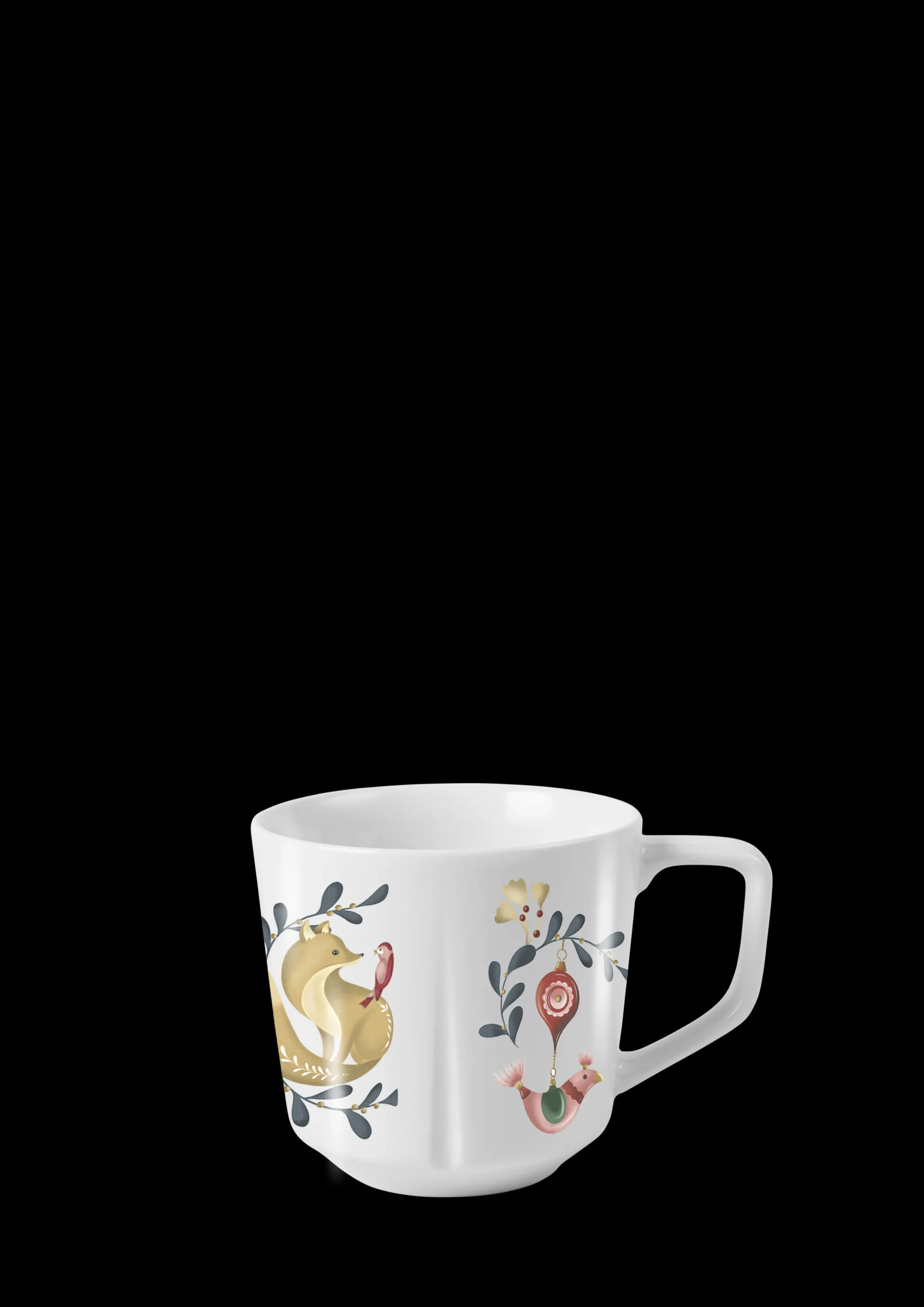 Rosendahl GC Cottage Krus 30 cl hvid m. deko | Køb nu