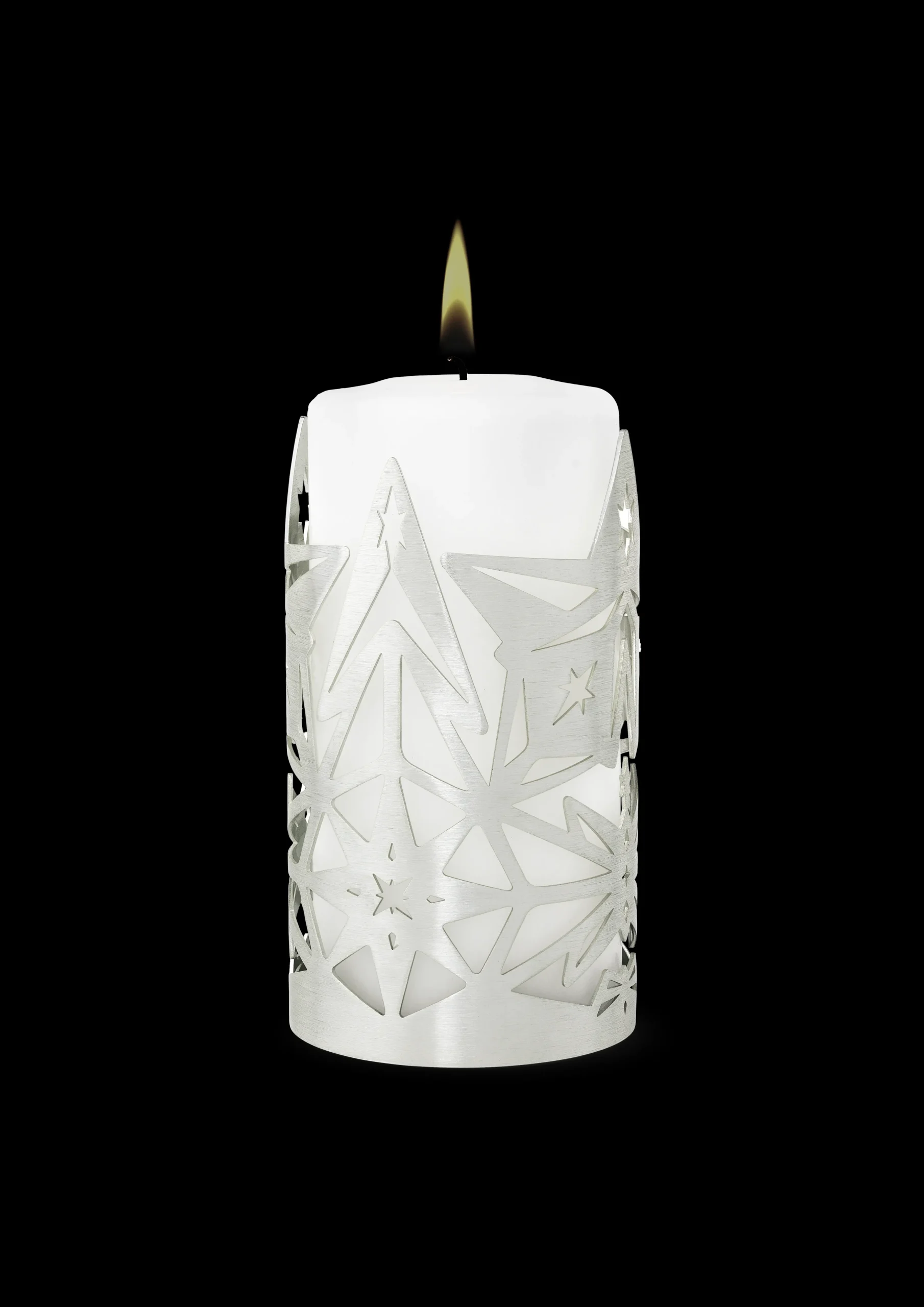 Rosendahl Lysestage Ø8 cm i sølv fra serien Karen Blixen