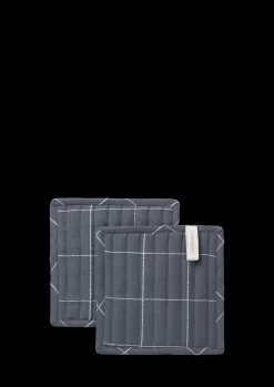 Rosendahl Textiles Gamma Grydelapper 22x22 cm grå 2 stk.